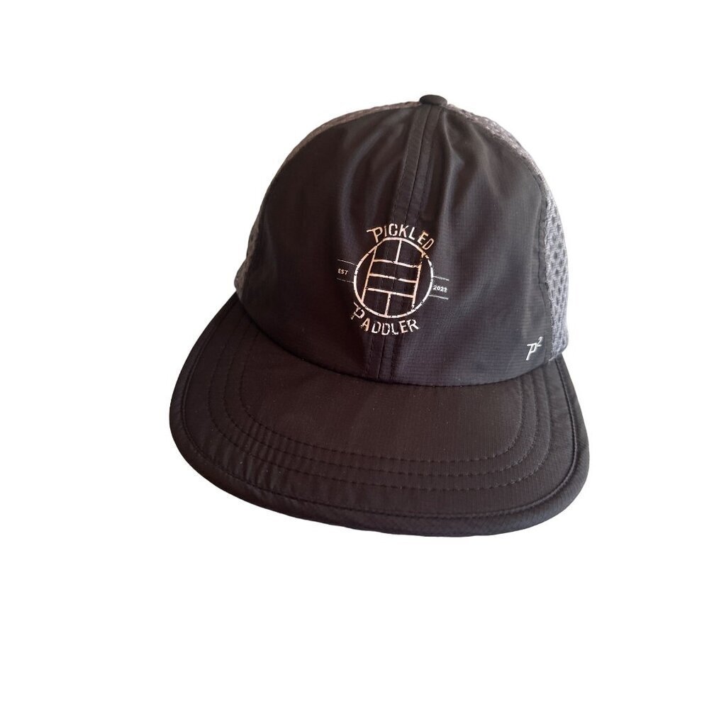 Outdoor Hat Black Pickled Paddler Performance Mesh Trucker Cap Strapback